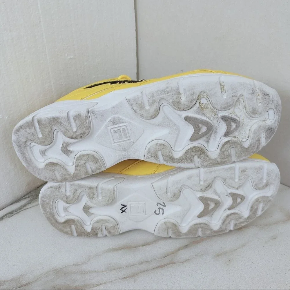 Fila Men's Ray Repeat Athletic Shoes Sneakers, Yellow, Sz 10.5